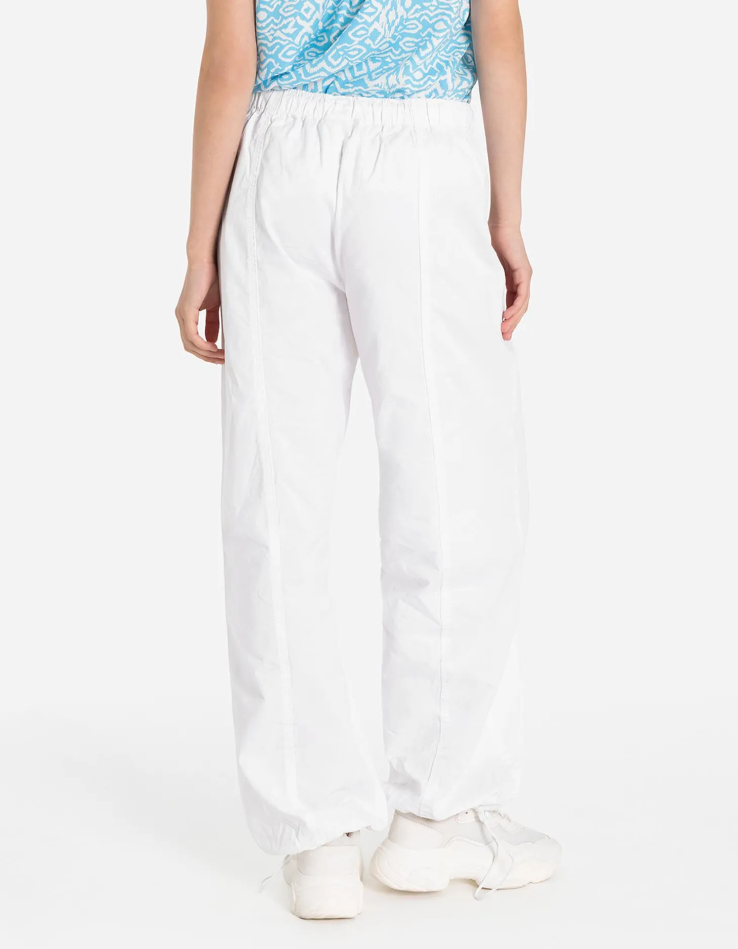 Jogger pants - Wide fit - wit