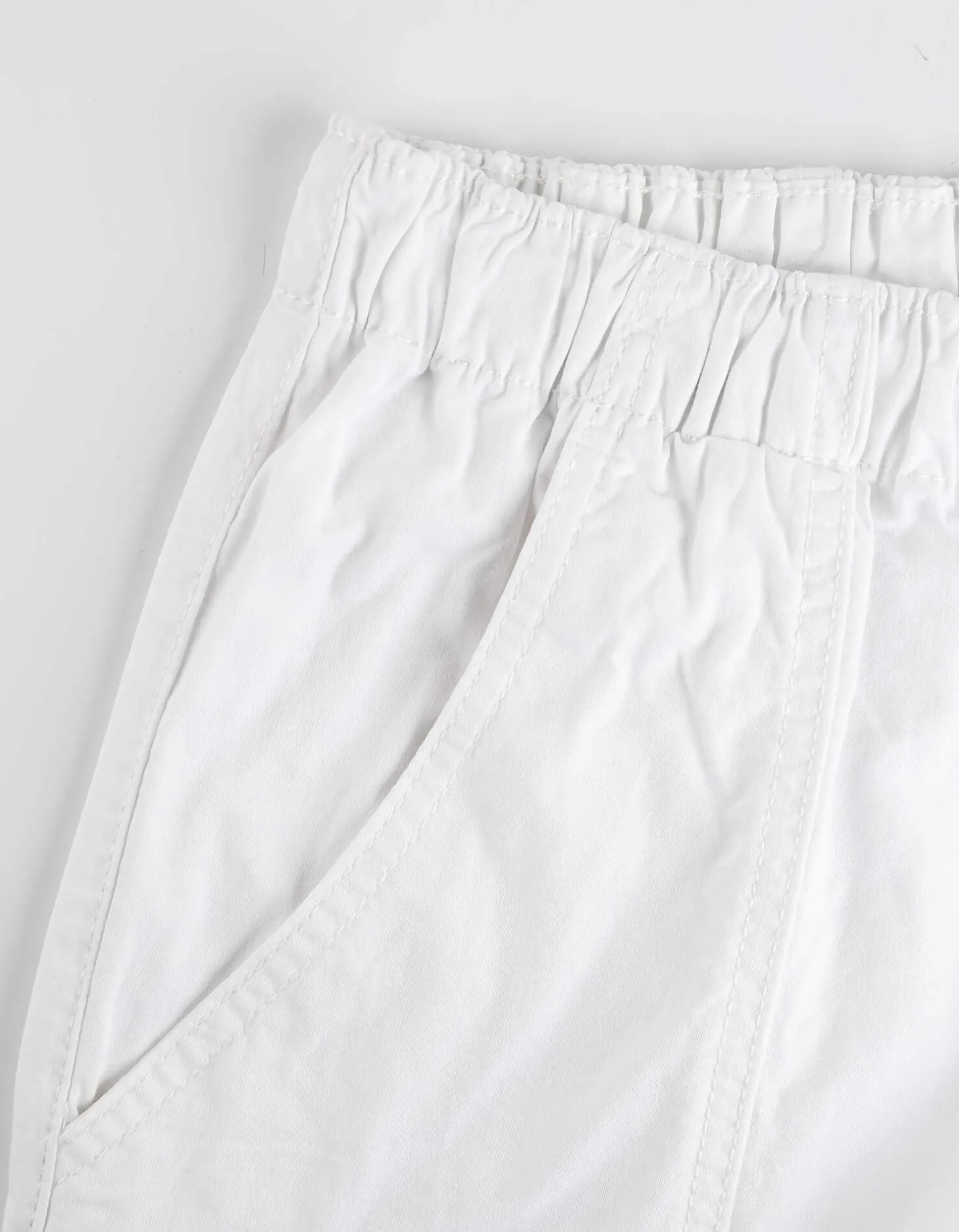 Jogger pants - Wide fit - wit
