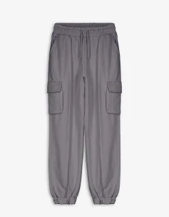 Joggingbroek - Opgestikte zakken - donkergrijs