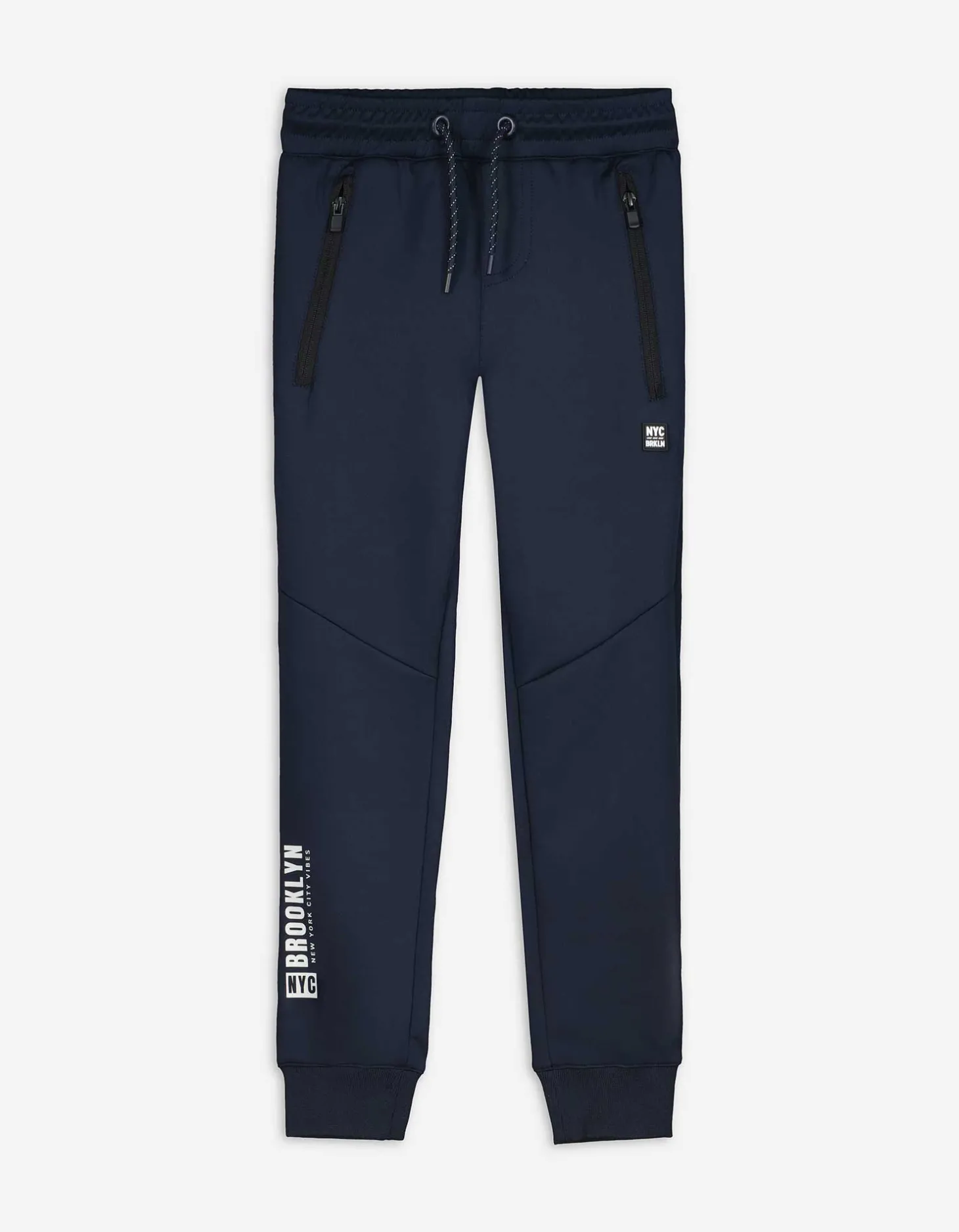 Joggingbroek - Print - donkerblauw
