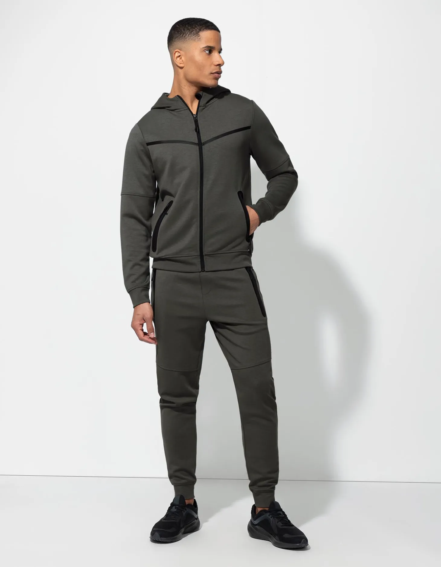 Joggingbroek - Regular waist - grijs