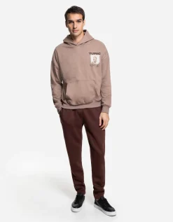 Joggingbroek - Relaxed fit - donkerbruin