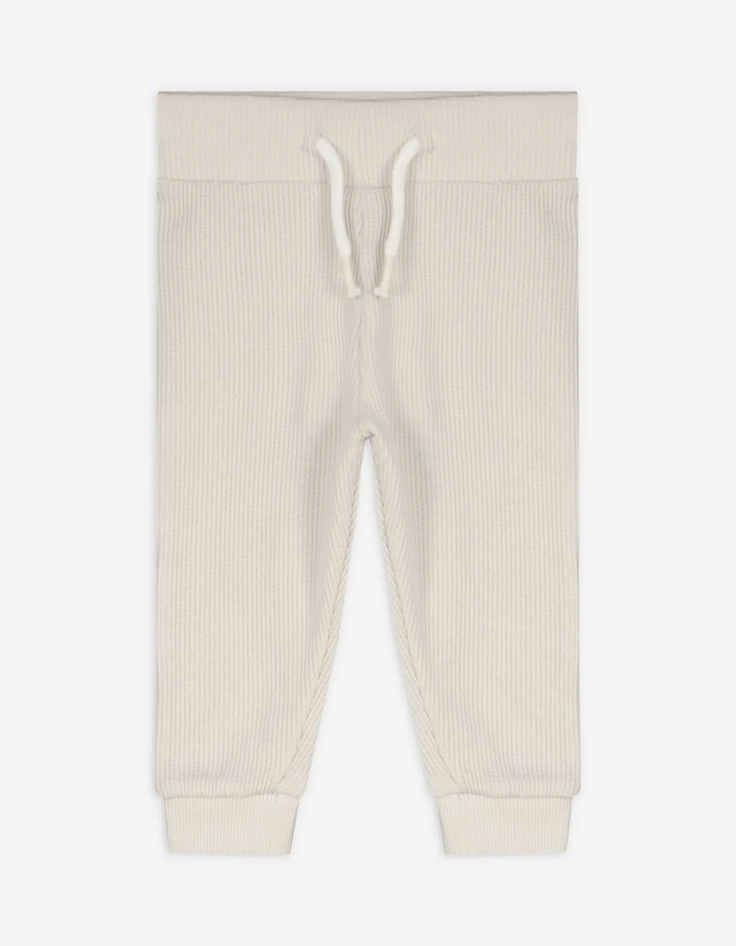 Joggingbroek - Wafelstructuur - beige