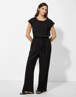 Jumpsuit - Effen - zwart