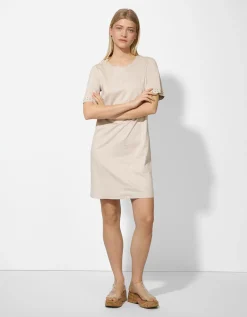 Jurk - Effen - beige