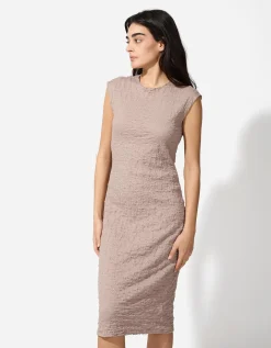 Jurk - Effen - beige