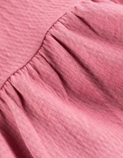 Jurk - Gekreukte look - roze