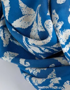 Jurk - LENZING&trade; ECOVERO&trade; - blauw