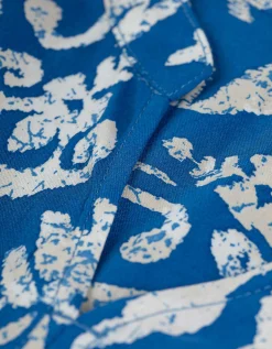 Jurk - LENZING&trade; ECOVERO&trade; - blauw