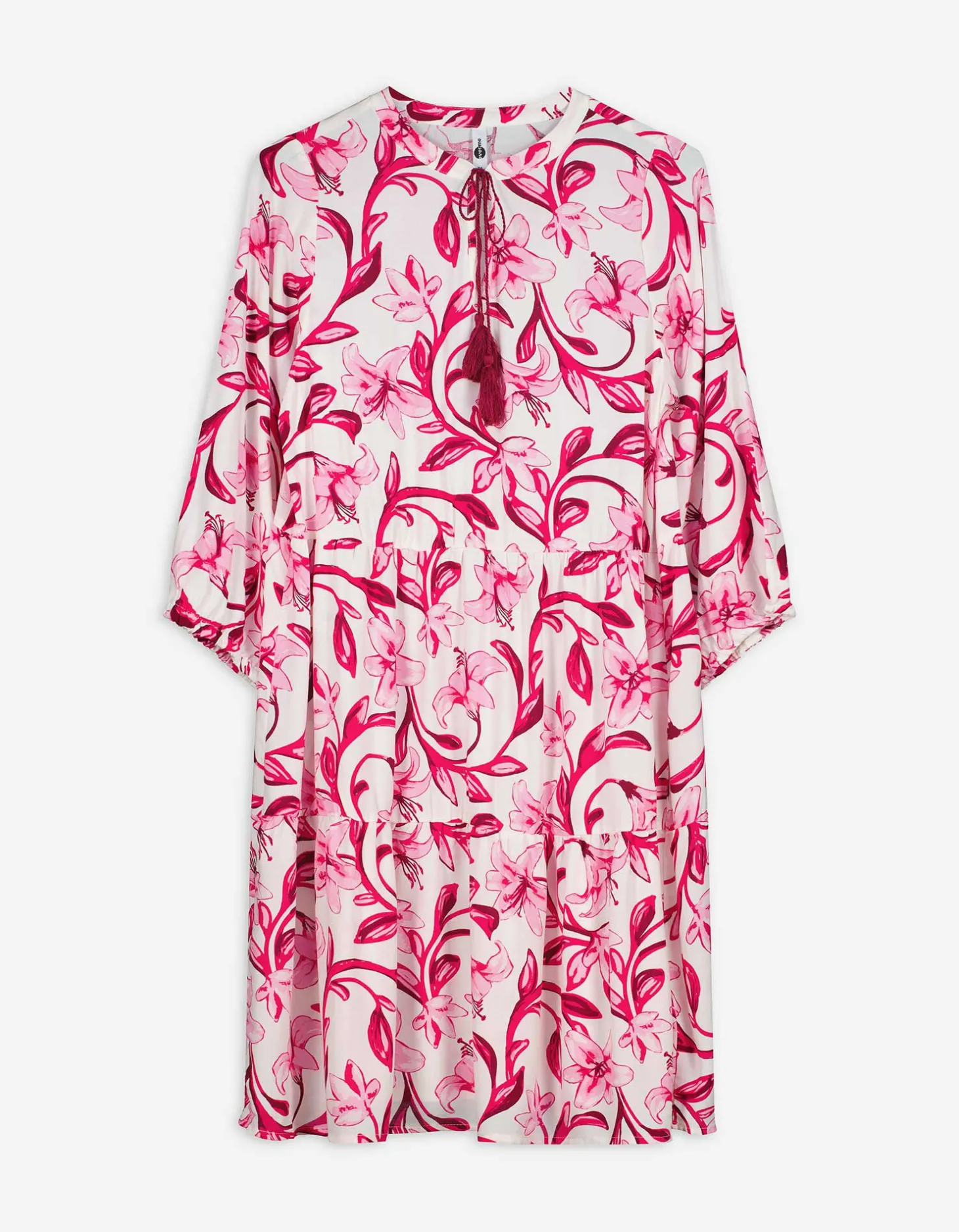 Jurk - Motief all-over - pink