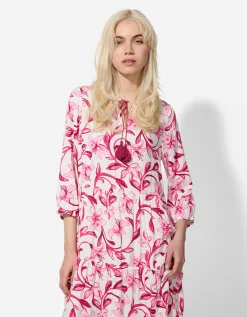 Jurk - Motief all-over - pink