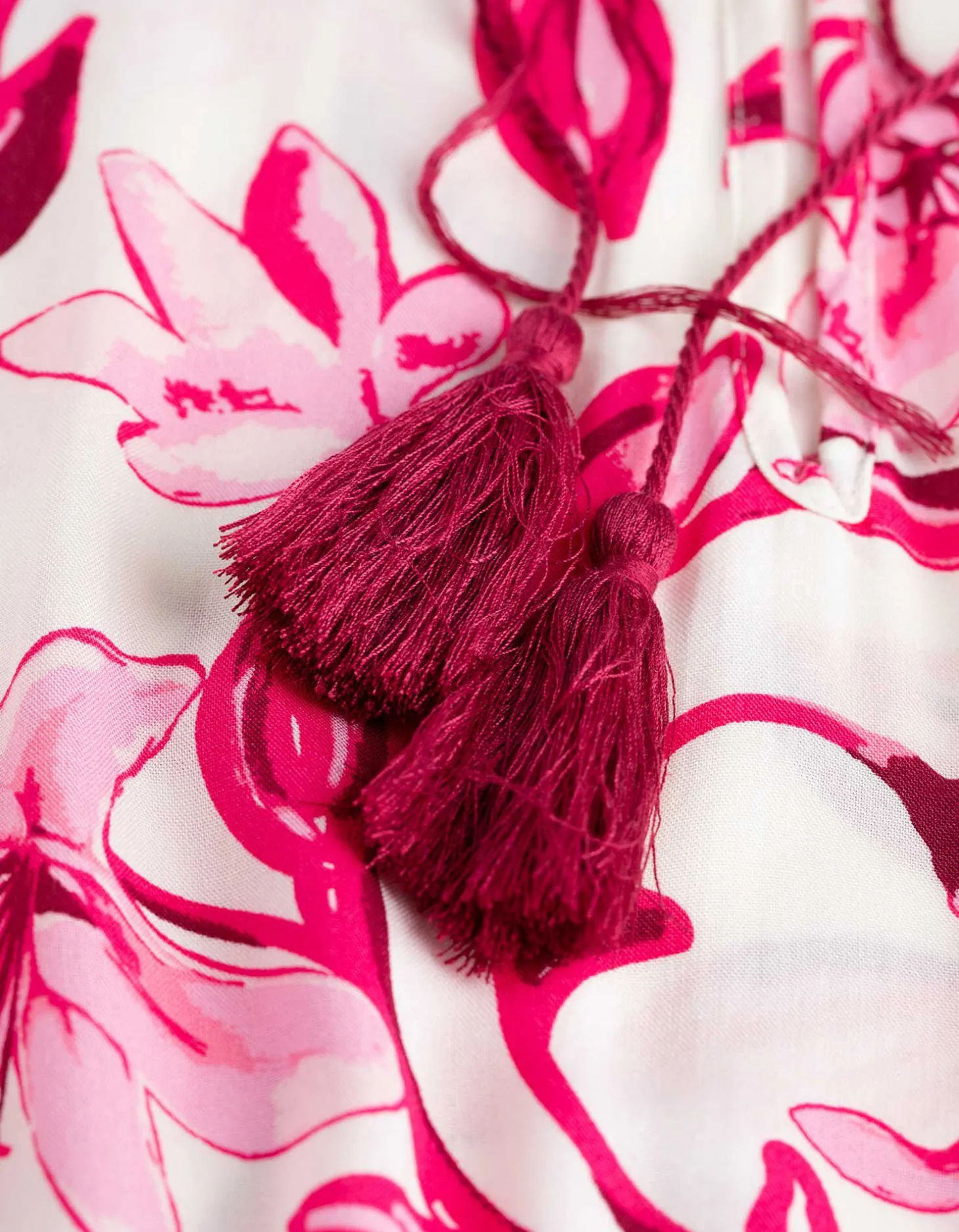 Jurk - Motief all-over - pink
