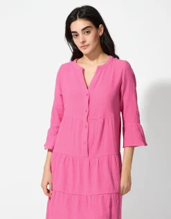 Jurk - Mousseline - pink