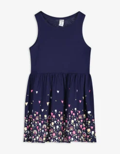 Jurk - Print - donkerblauw