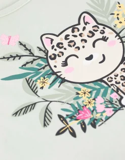 Jurk - Print - lichtgroen