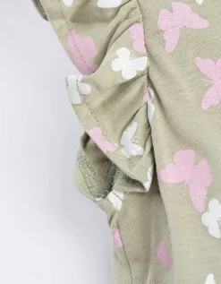 Jurk - Print all-over - lichtgroen