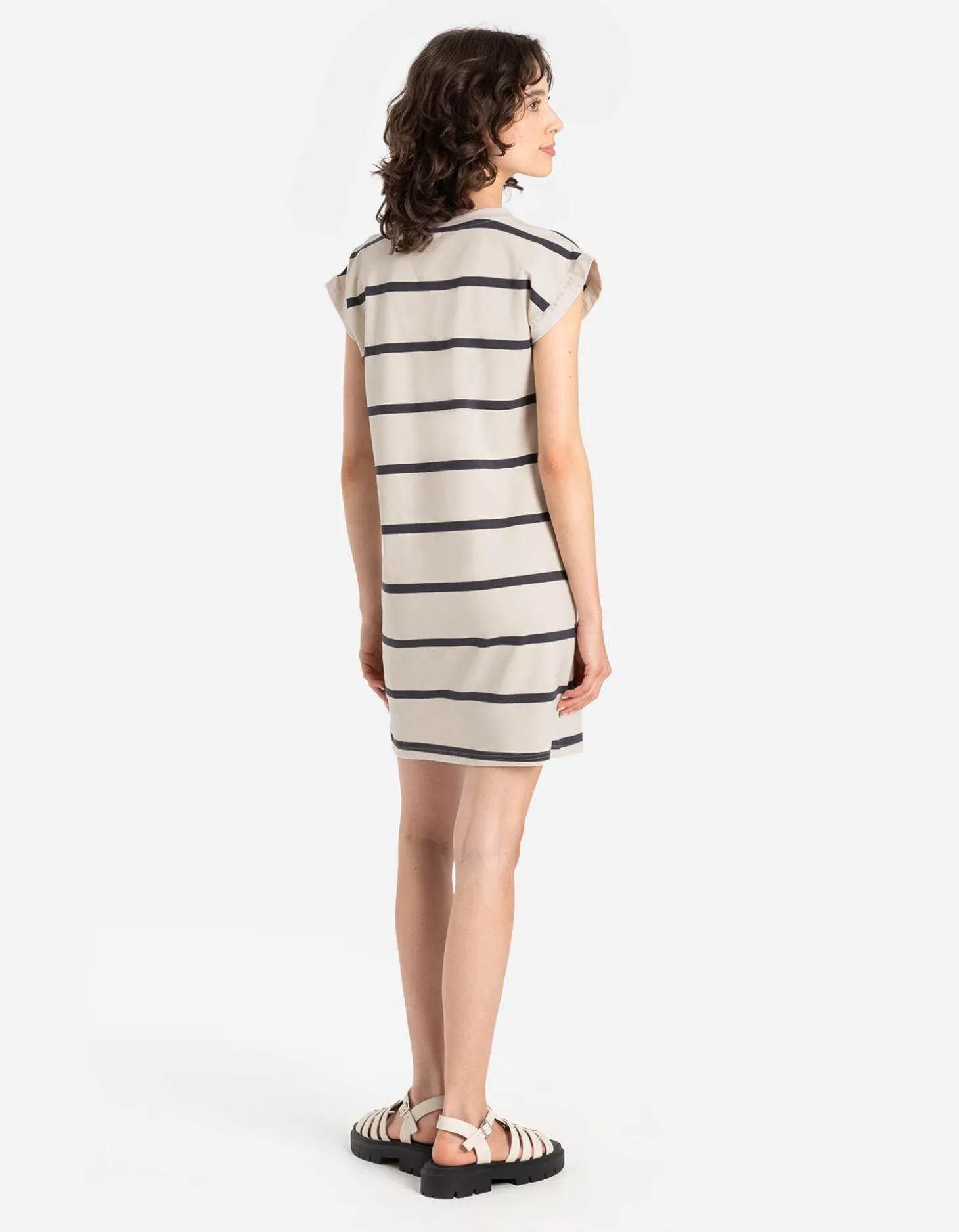 Jurk - Recht model - wit