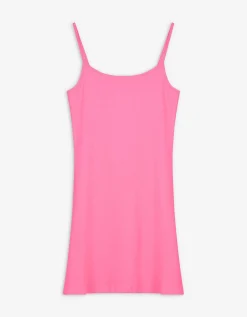 Jurk in A-lijn - Spaghettibandjes - pink