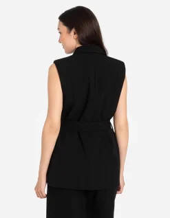 Lang vest - Viscose - zwart