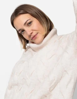 Lange trui - Col - beige