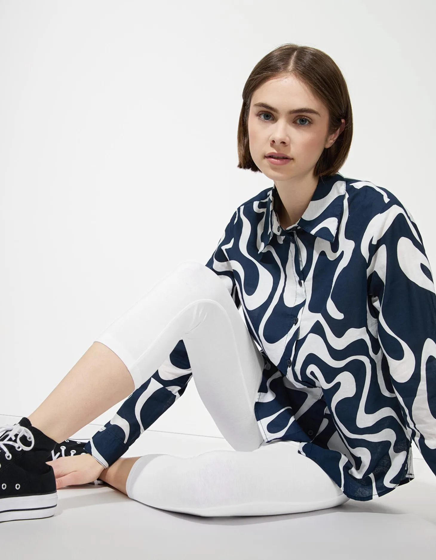 Legging - 3/4 lengte - wit