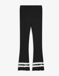 Legging - Gebatikt - zwart