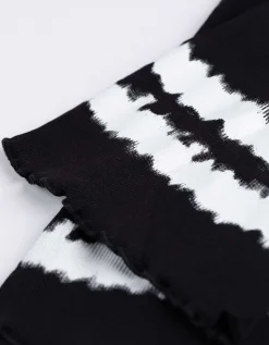 Legging - Gebatikt - zwart