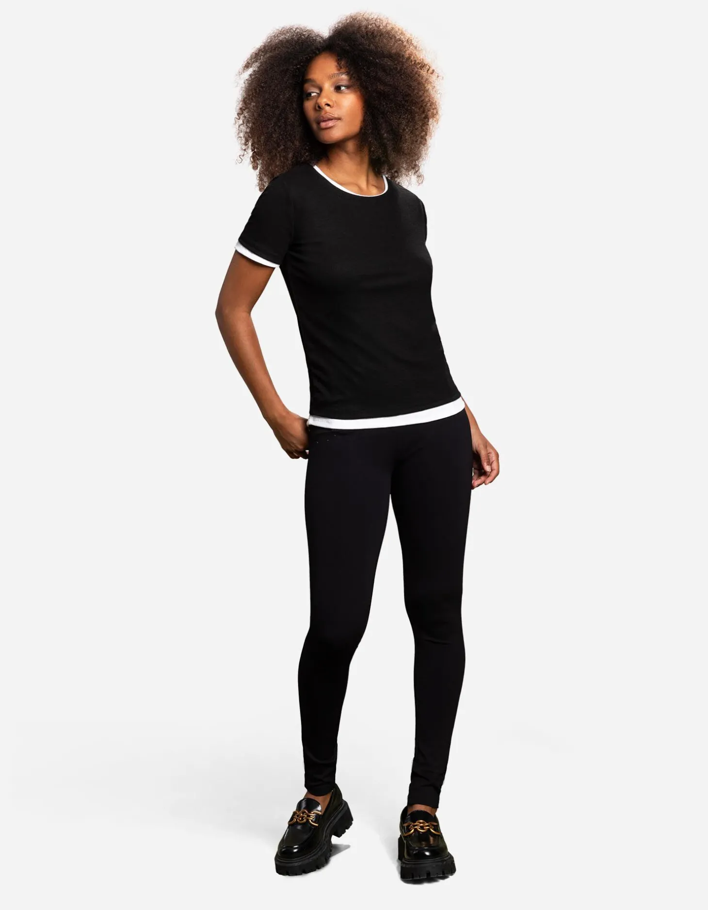 Legging - LENZING™ ECOVERO™ - zwart