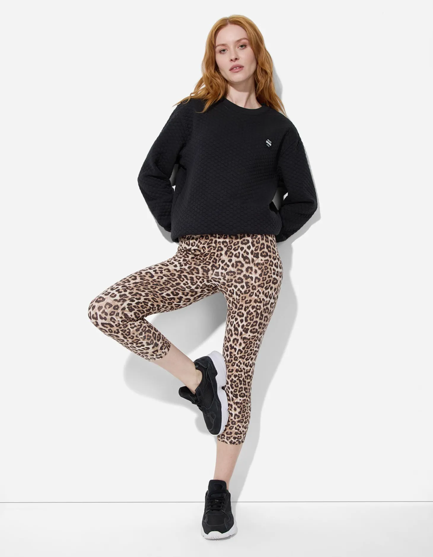 Legging - Luipaardprint - wit