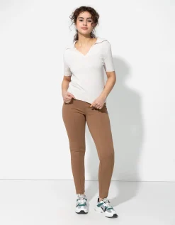 Legging - Plooi - bruin