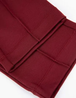 Legging - Plooi - donkerrood