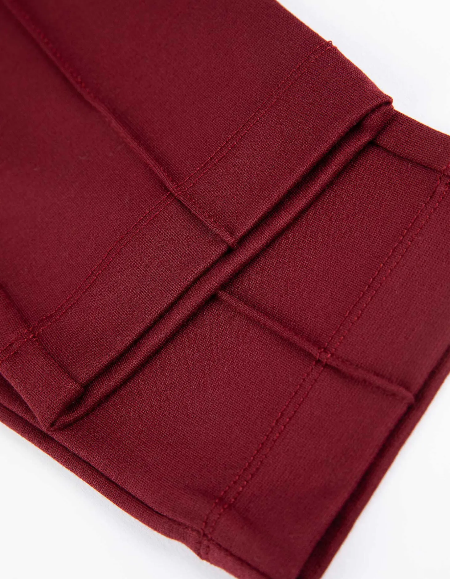Legging - Plooi - donkerrood