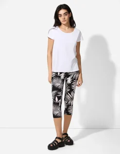 Legging - Print all-over - zwart