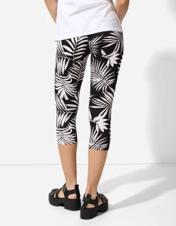 Legging - Print all-over - zwart