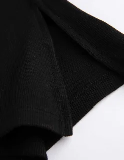 Legging - Uitlopende pasvorm - zwart