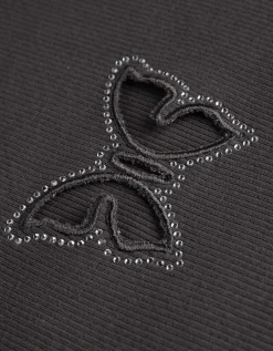 Longsleeve - Cut-outs - donkergrijs