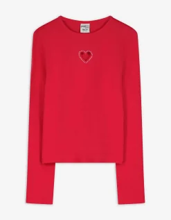Longsleeve - Cut-outs - rood