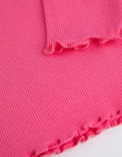 Longsleeve - Geribde structuur - pink