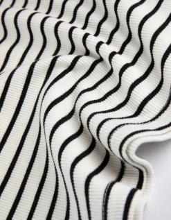 Longsleeve - Geribde structuur - wit