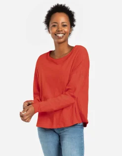 Longsleeve - Katoen - rood