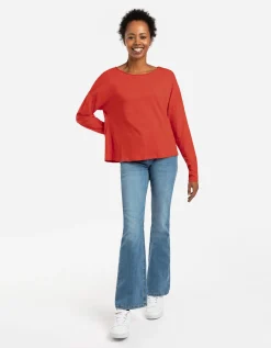 Longsleeve - Katoen - rood