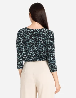 Longsleeve - Luipaardprint - groen