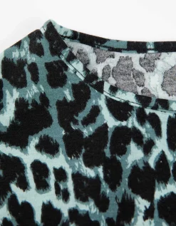 Longsleeve - Luipaardprint - groen