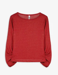 Longsleeve - Lurex - rood