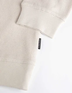 Longsleeve - Overhemd kraag - beige