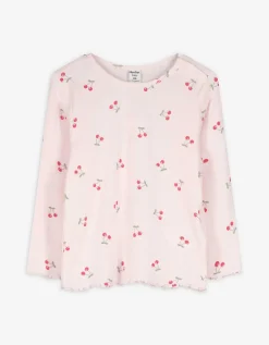 Longsleeve - Print all-over - roze