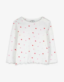 Longsleeve - Print all-over - wit