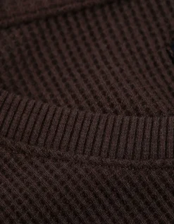 Longsleeve - Regular fit - donkerbruin