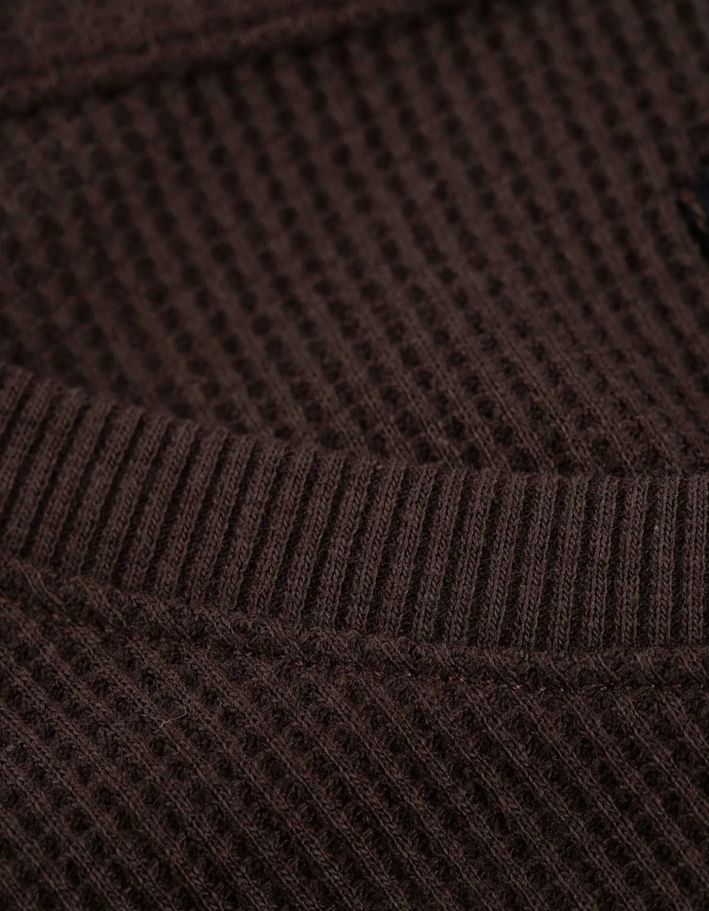 Longsleeve - Regular fit - donkerbruin