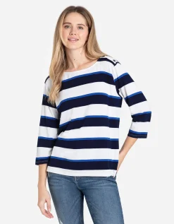 Longsleeve - Sierknopen - donkerblauw